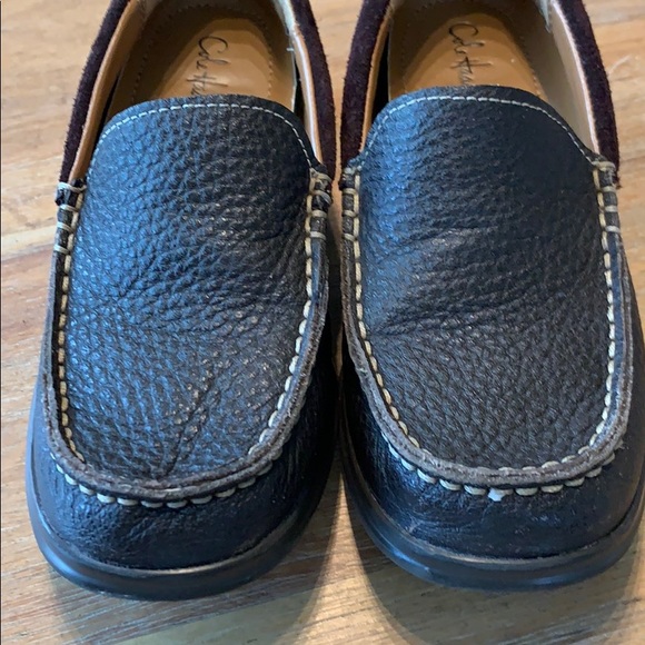 Boys Cole Haan Brown Leather Loafers - Picture 6 of 7